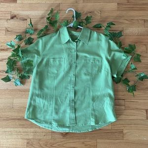 Lime Green Button Up